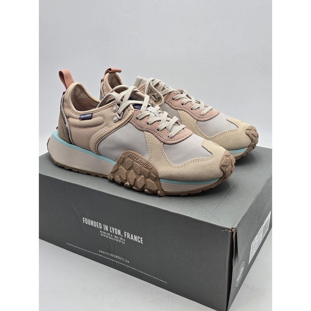 Palladium‎ Troop Runner Shoes Mens Size 9 White Colorblock Sneaker 77330-290-M